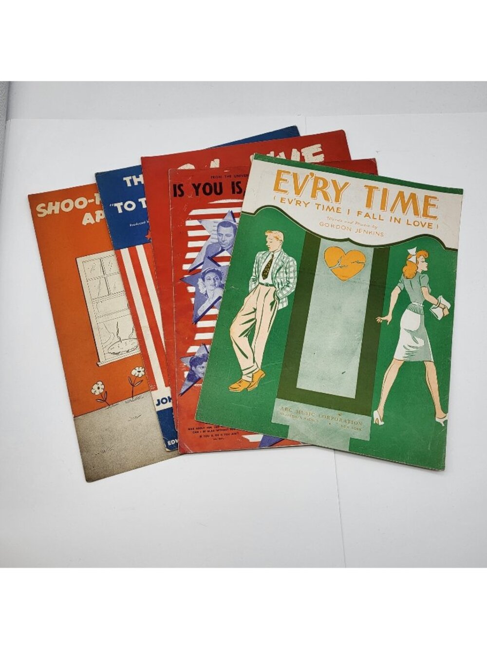 Vintage WWII Big Band Era Sheet music collection fun graphics
